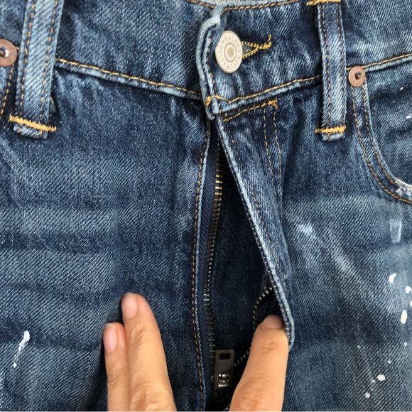 POLO RALPH LAUREN Mens 32x30 The Classic Fit Jeans Whiskered Paint Splash NWT - Picture 4 of 15